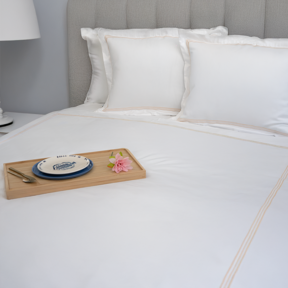 CAPPİCİNO PİKOLU TEK KİŞİLİK BEYAZ NEVRESİM TAKIMI