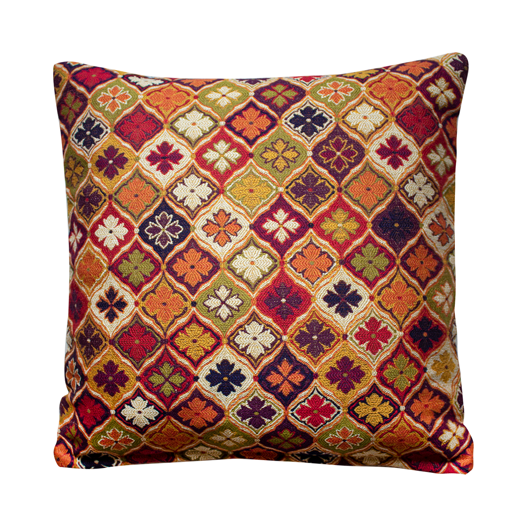 ÇİÇEK DESEN JAKARLI KIRLENT KILIFI