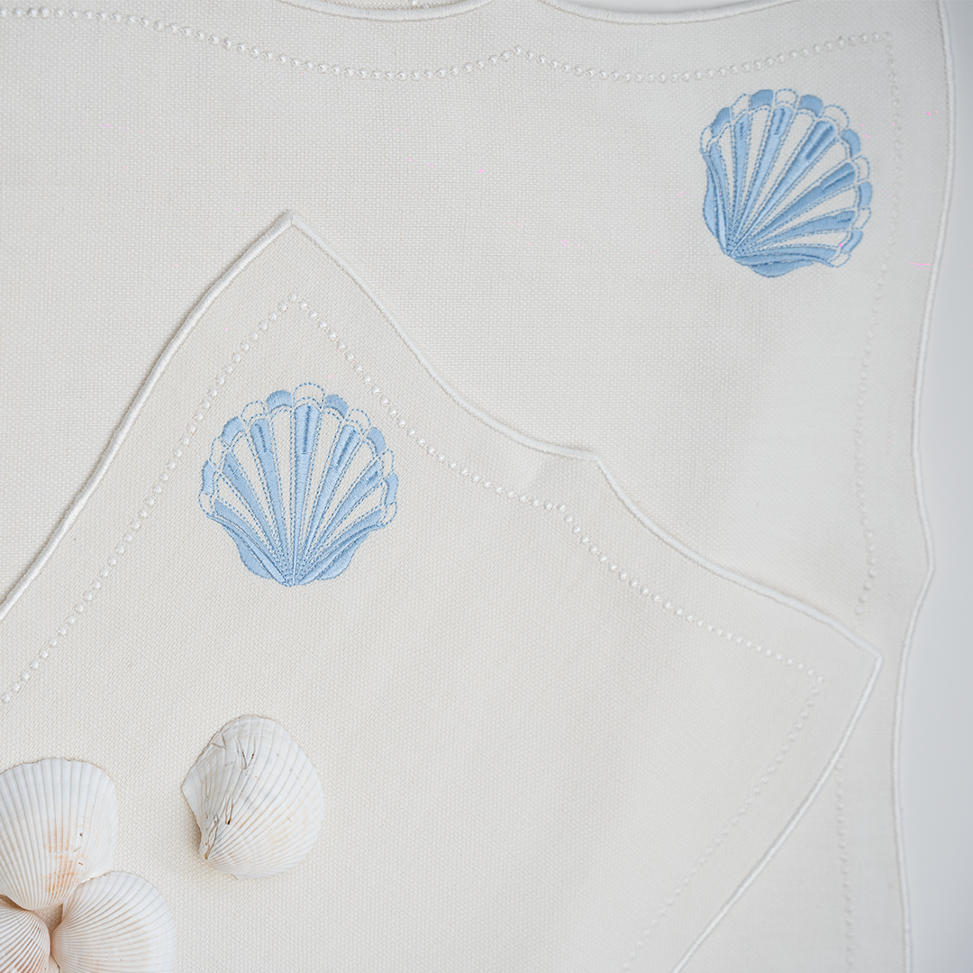 PİKOLU  İSTİRİDYE NAKIŞLI BEYAZ RUNNER