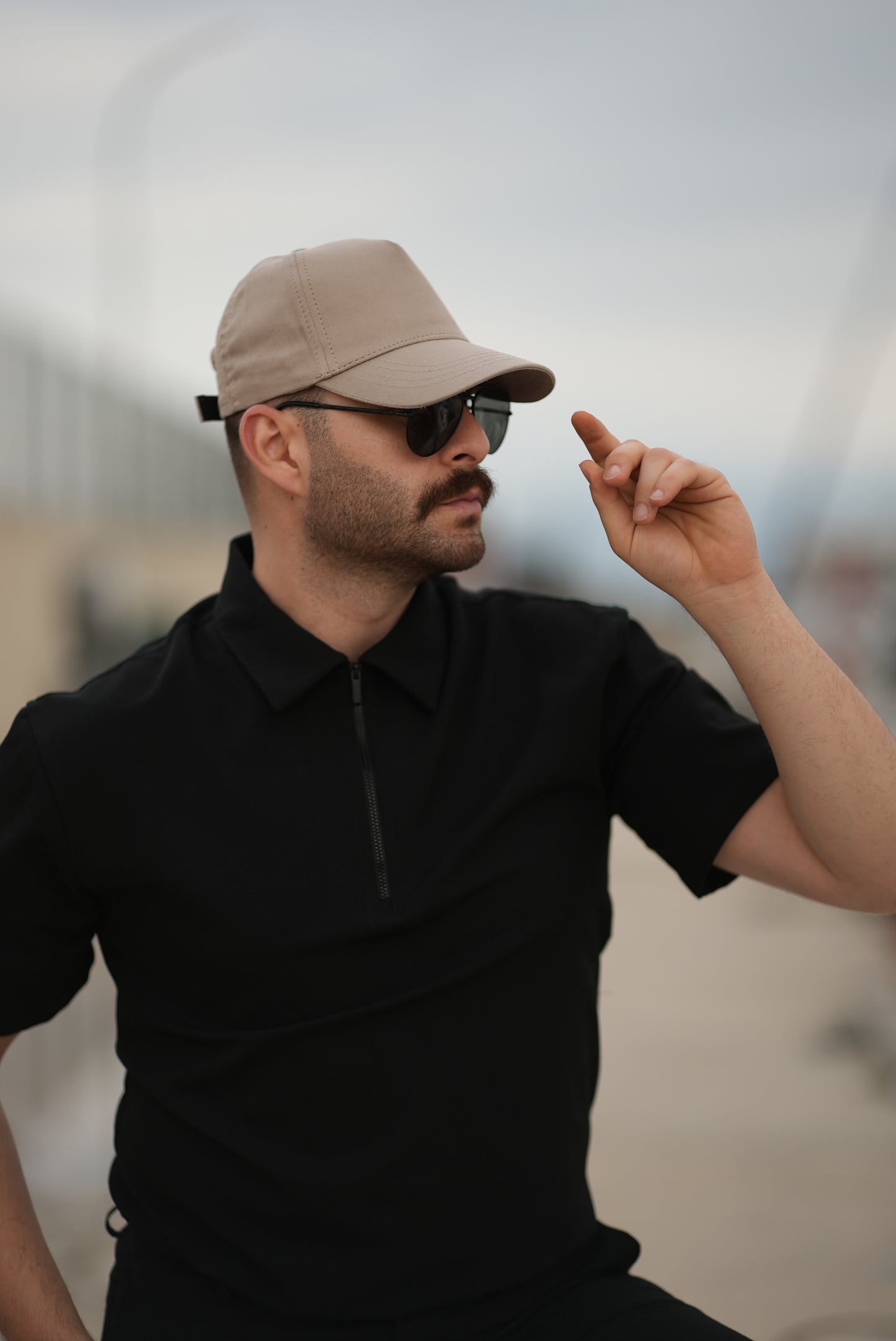 GABARDİN ŞAPKA BEJ