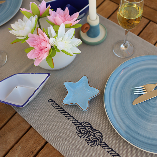 HALAT DESEN NAKIŞLI GRİ RUNNER