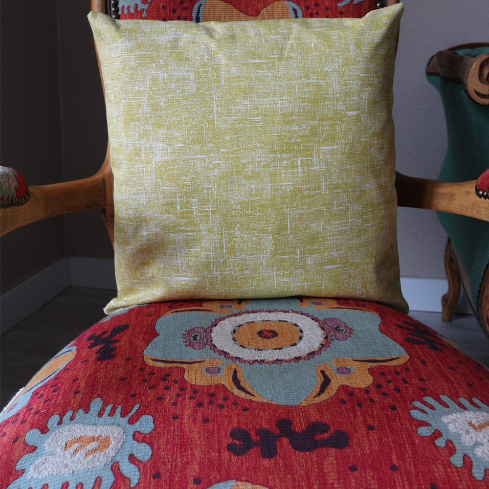 SARI DESEN BASKILI KIRLENT KILIFI