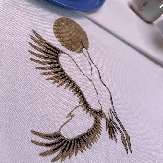 EL BOYAMASI ALTIN YALDIZLI ALBATROS BEYAZ RUNNER