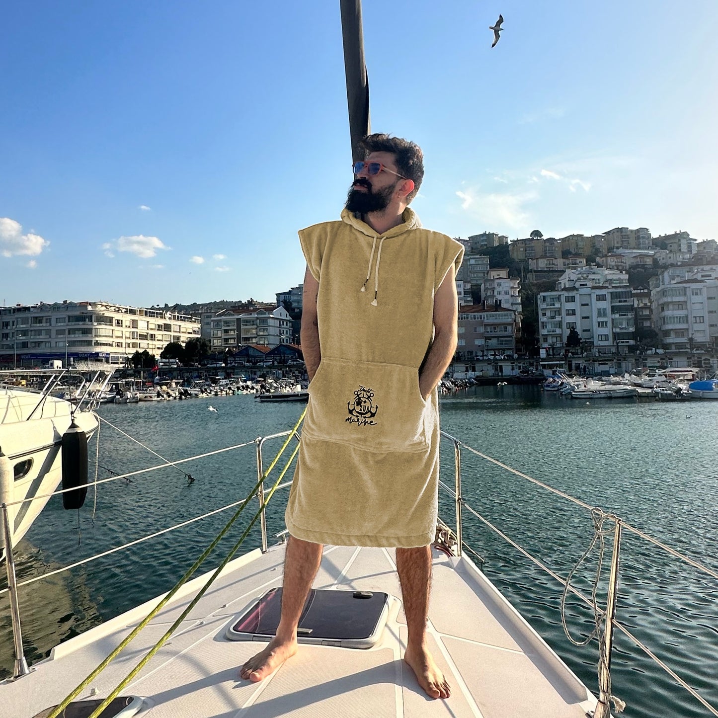 KUM MARİN HAVLU PANÇO