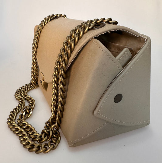 RETRO TARZ HAKİKİ DERİ VİZON OMUZ ÇANTASI