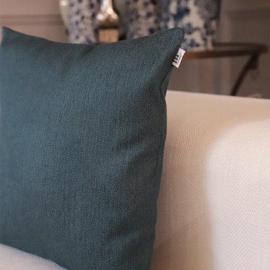 PETROL MAVİSİ JAKARLI DOKUMA KIRLENT KILIFI