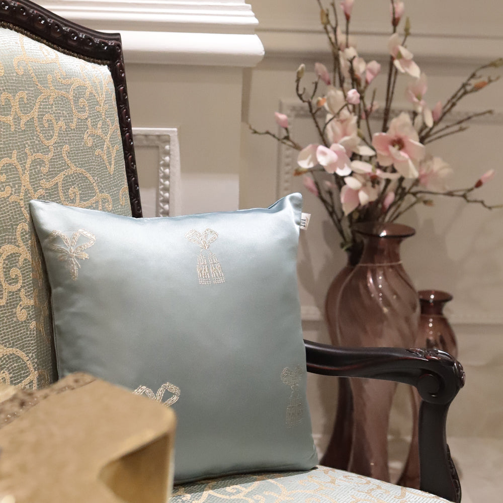 FİYONK DESENLİ JAKARLI DOKUMA KIRLENT KILIFI