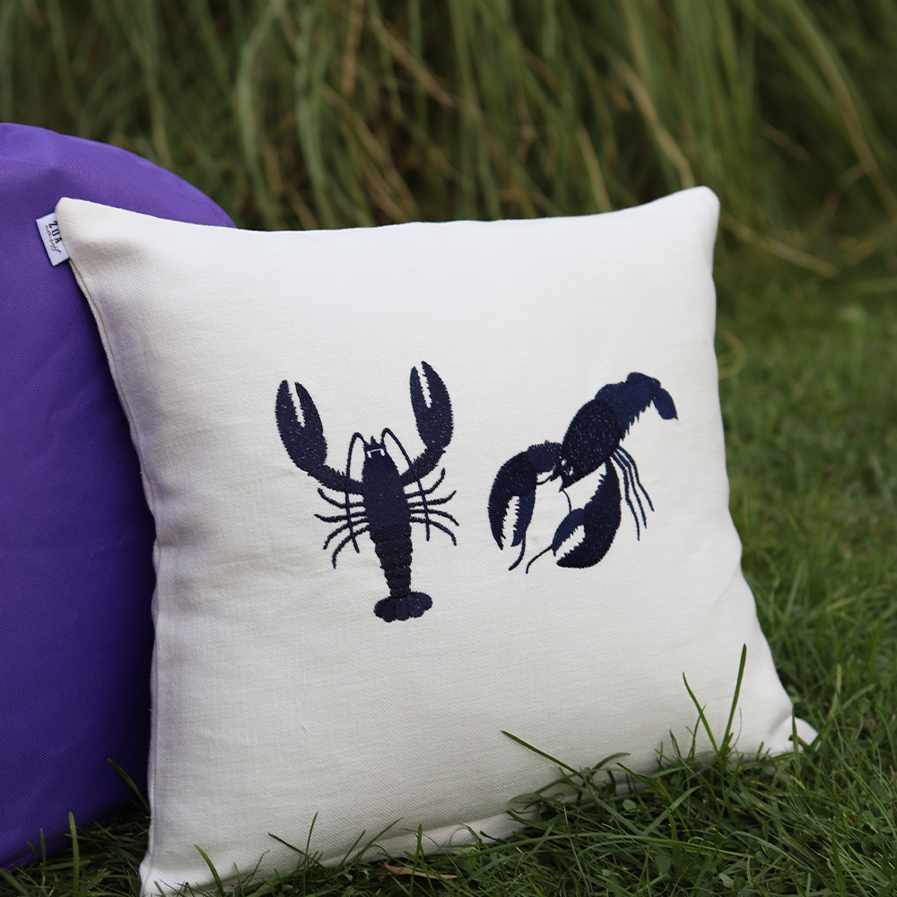 ISTAKOZ NAKIŞLI JAKARLI KIRLENT KILIFI