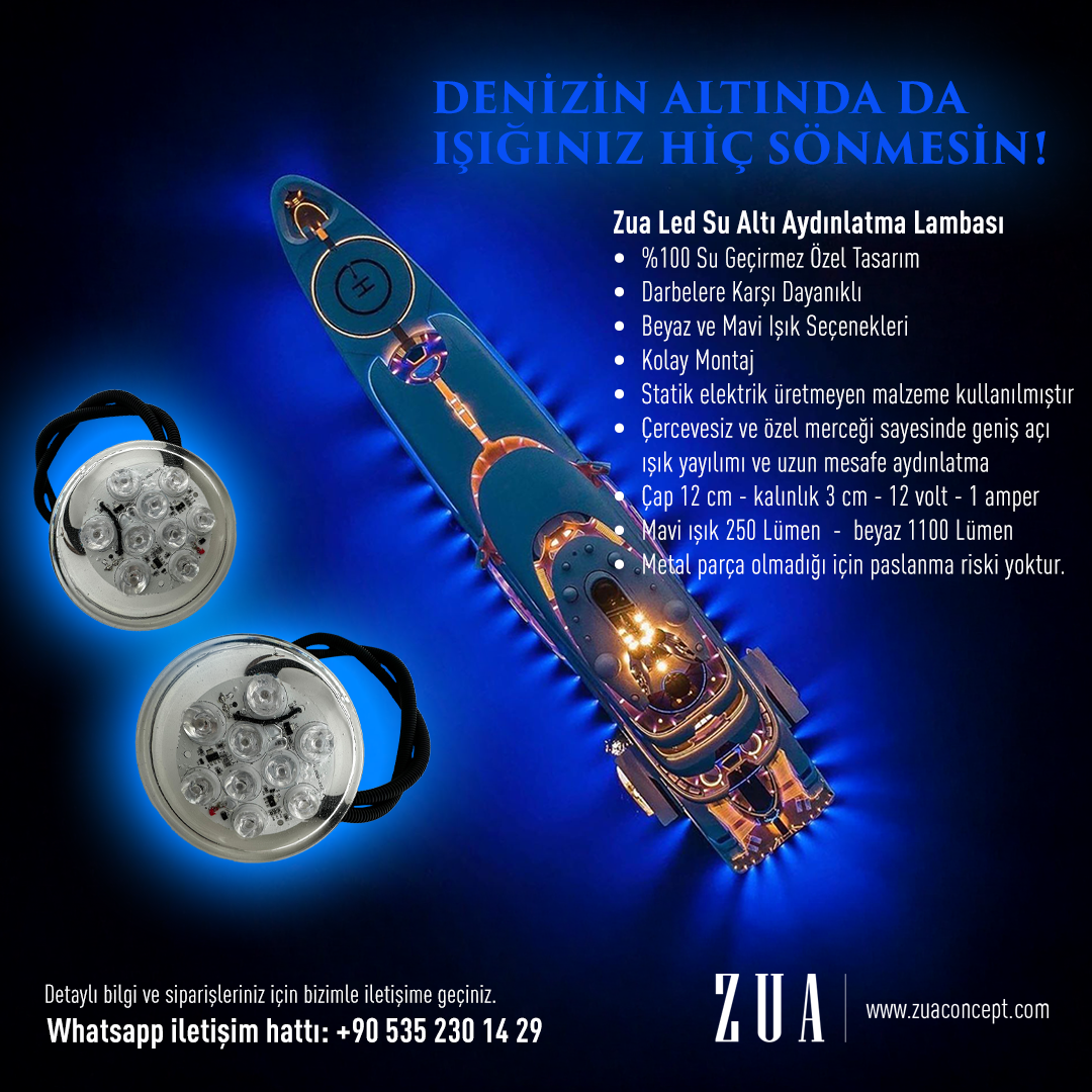 ZUA LED SU ALTI AYDINLATMA LAMBASI