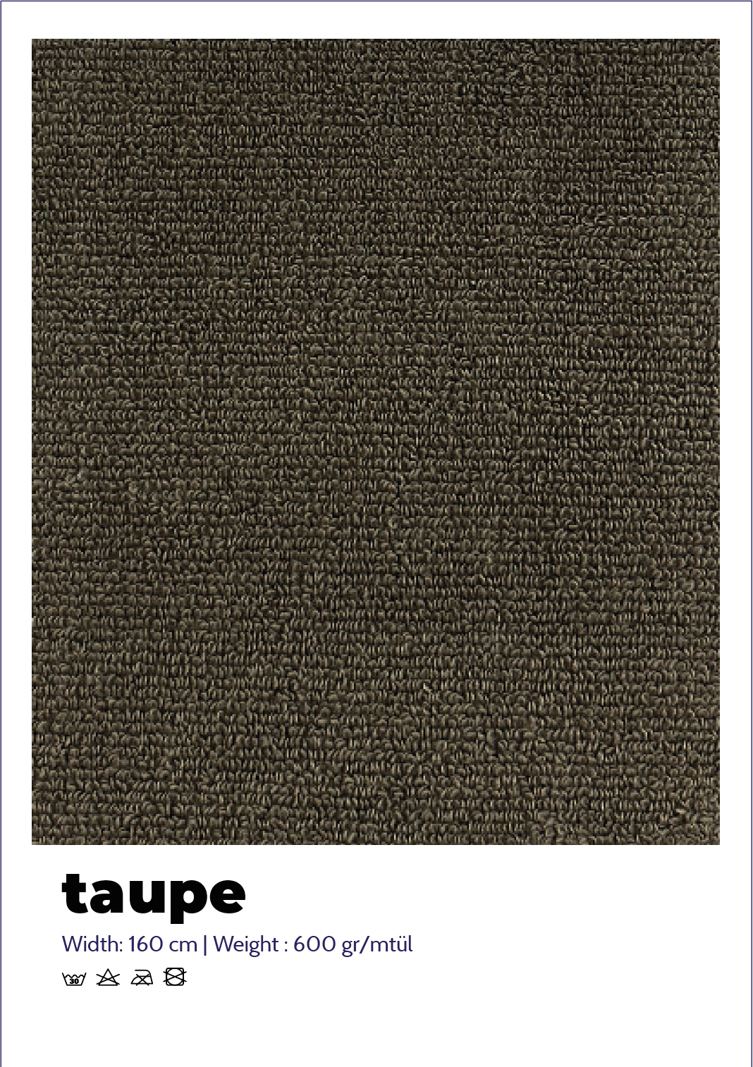 600-560 gr /mtül INDANTREN TEK TARAF TAUPE HAVLU